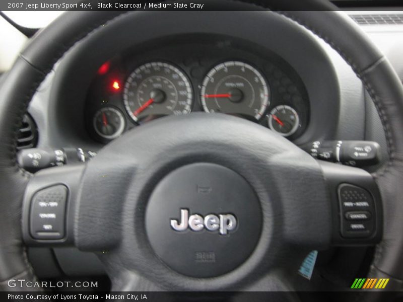 Black Clearcoat / Medium Slate Gray 2007 Jeep Liberty Sport 4x4