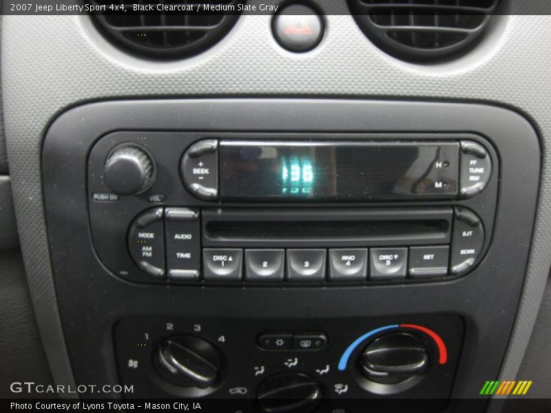 Black Clearcoat / Medium Slate Gray 2007 Jeep Liberty Sport 4x4