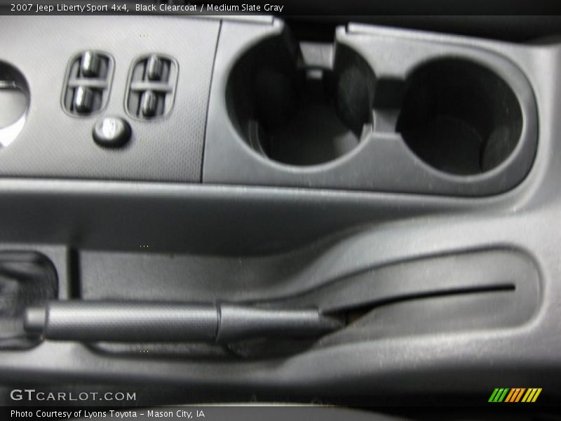 Black Clearcoat / Medium Slate Gray 2007 Jeep Liberty Sport 4x4
