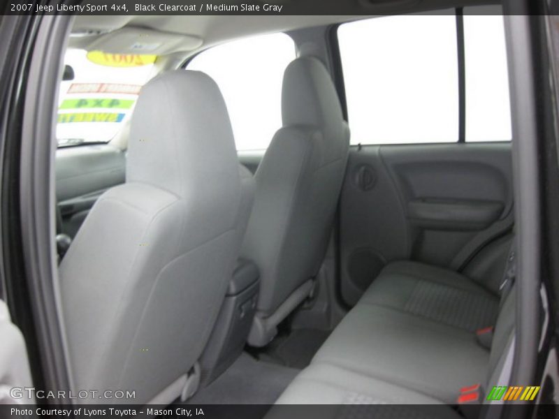 Black Clearcoat / Medium Slate Gray 2007 Jeep Liberty Sport 4x4
