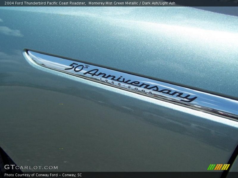 Monterey Mist Green Metallic / Dark Ash/Light Ash 2004 Ford Thunderbird Pacific Coast Roadster
