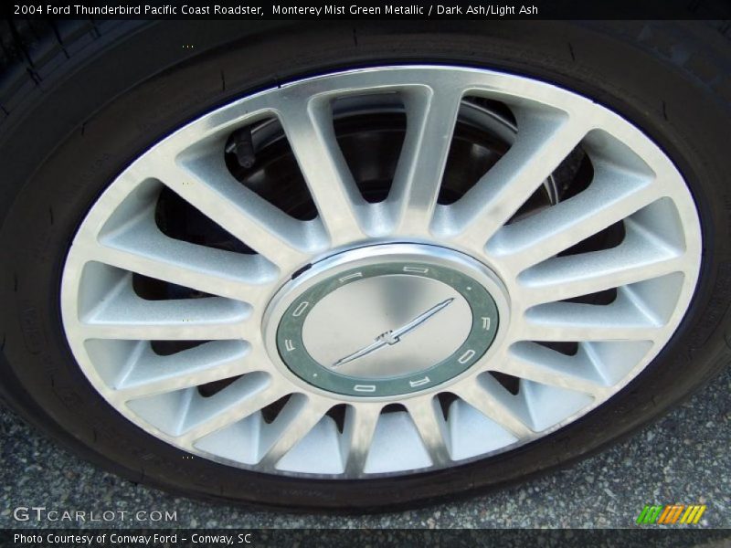 Monterey Mist Green Metallic / Dark Ash/Light Ash 2004 Ford Thunderbird Pacific Coast Roadster