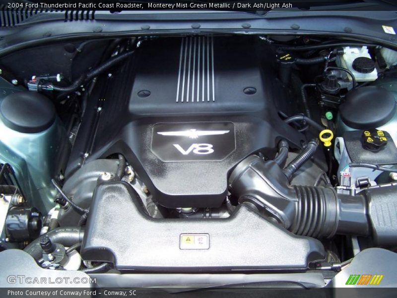 Monterey Mist Green Metallic / Dark Ash/Light Ash 2004 Ford Thunderbird Pacific Coast Roadster