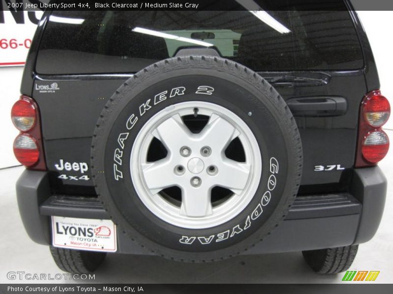 Black Clearcoat / Medium Slate Gray 2007 Jeep Liberty Sport 4x4