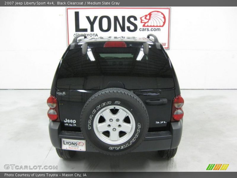 Black Clearcoat / Medium Slate Gray 2007 Jeep Liberty Sport 4x4