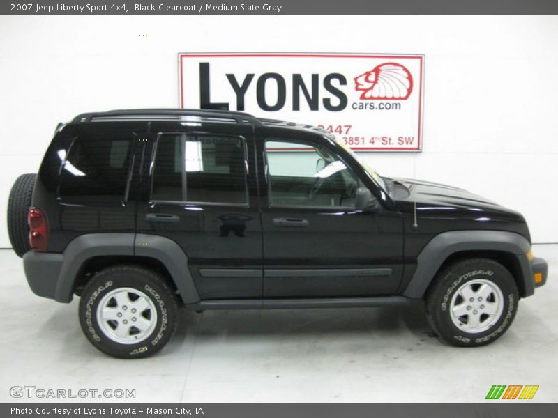 Black Clearcoat / Medium Slate Gray 2007 Jeep Liberty Sport 4x4