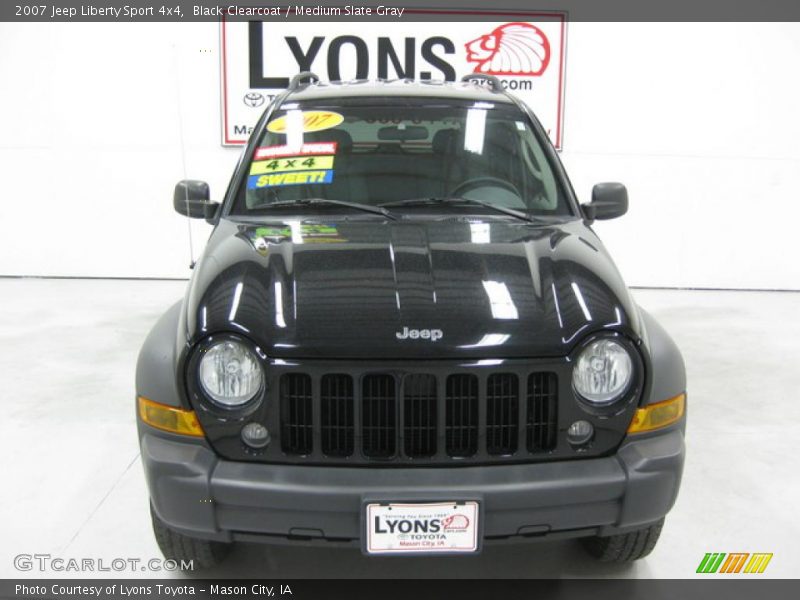 Black Clearcoat / Medium Slate Gray 2007 Jeep Liberty Sport 4x4