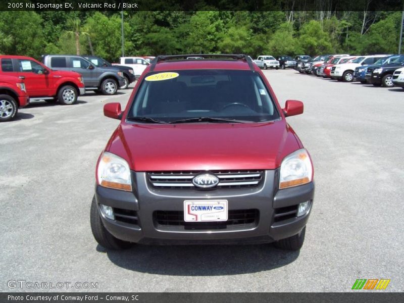 Volcanic Red / Black 2005 Kia Sportage EX