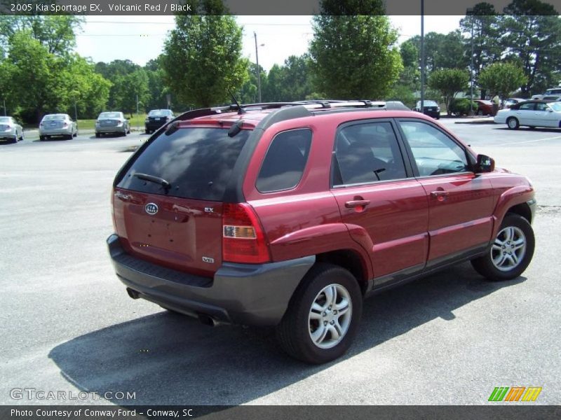 Volcanic Red / Black 2005 Kia Sportage EX