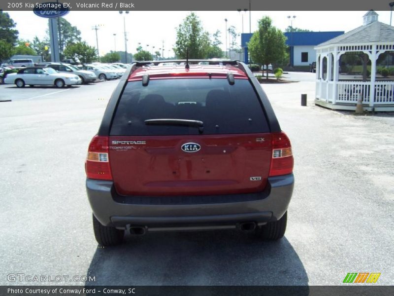 Volcanic Red / Black 2005 Kia Sportage EX