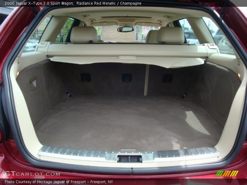 Radiance Red Metallic / Champagne 2006 Jaguar X-Type 3.0 Sport Wagon