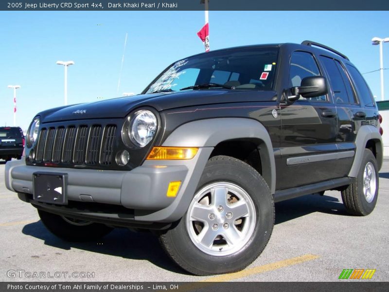 Dark Khaki Pearl / Khaki 2005 Jeep Liberty CRD Sport 4x4