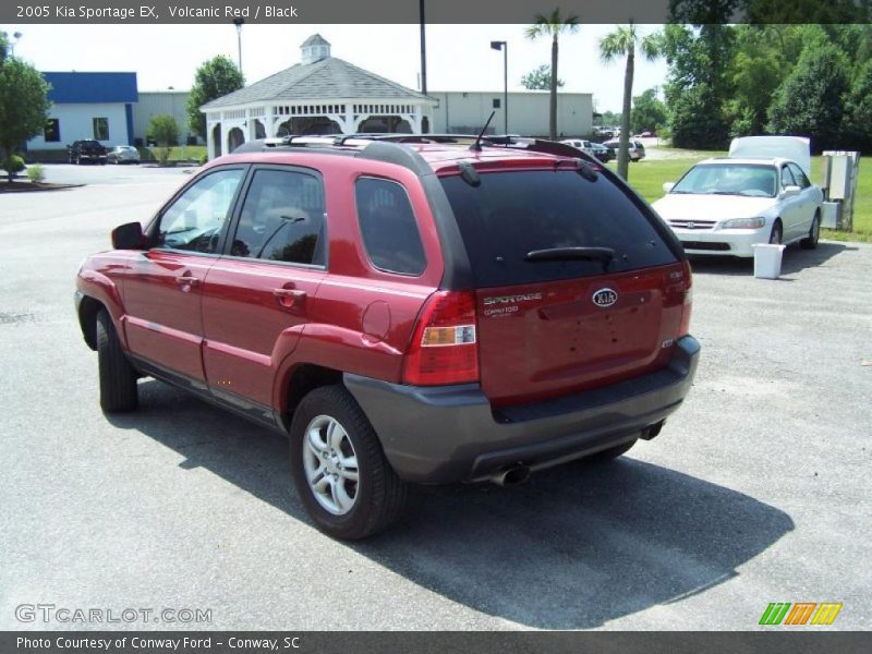 Volcanic Red / Black 2005 Kia Sportage EX
