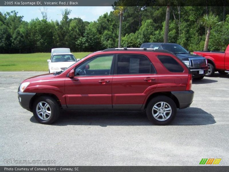 Volcanic Red / Black 2005 Kia Sportage EX