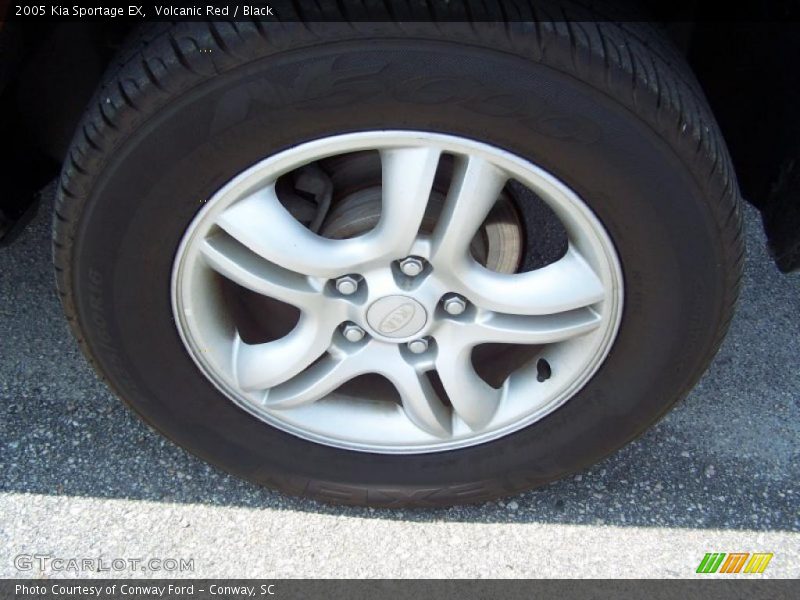 Volcanic Red / Black 2005 Kia Sportage EX