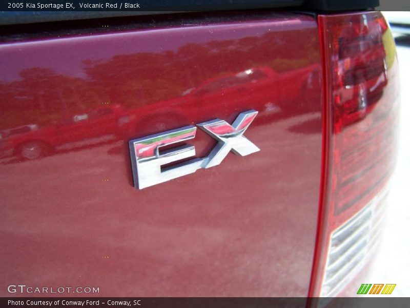 Volcanic Red / Black 2005 Kia Sportage EX