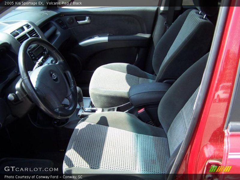 Volcanic Red / Black 2005 Kia Sportage EX