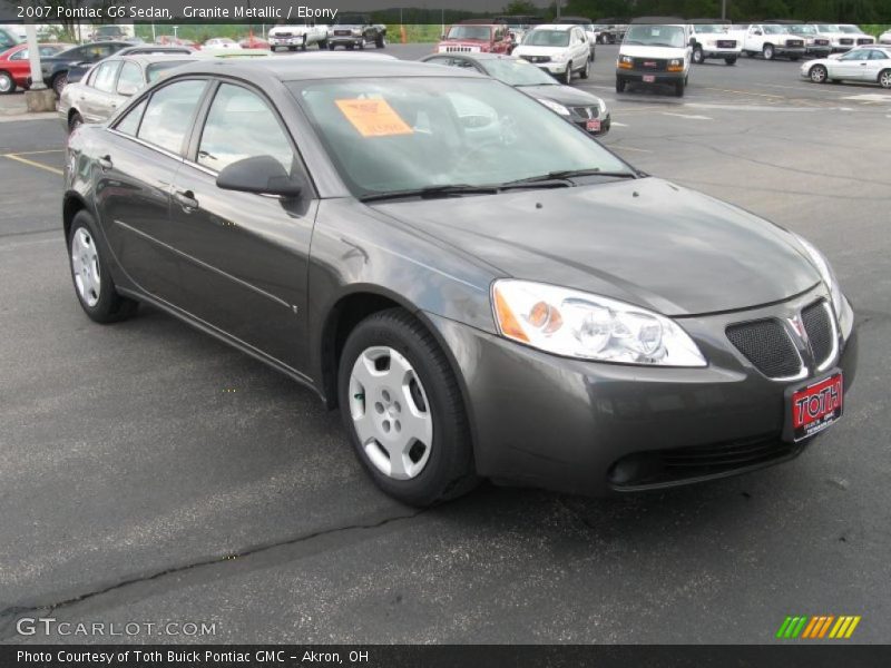 Granite Metallic / Ebony 2007 Pontiac G6 Sedan