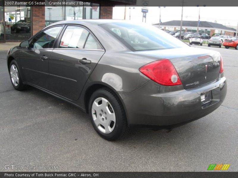 Granite Metallic / Ebony 2007 Pontiac G6 Sedan