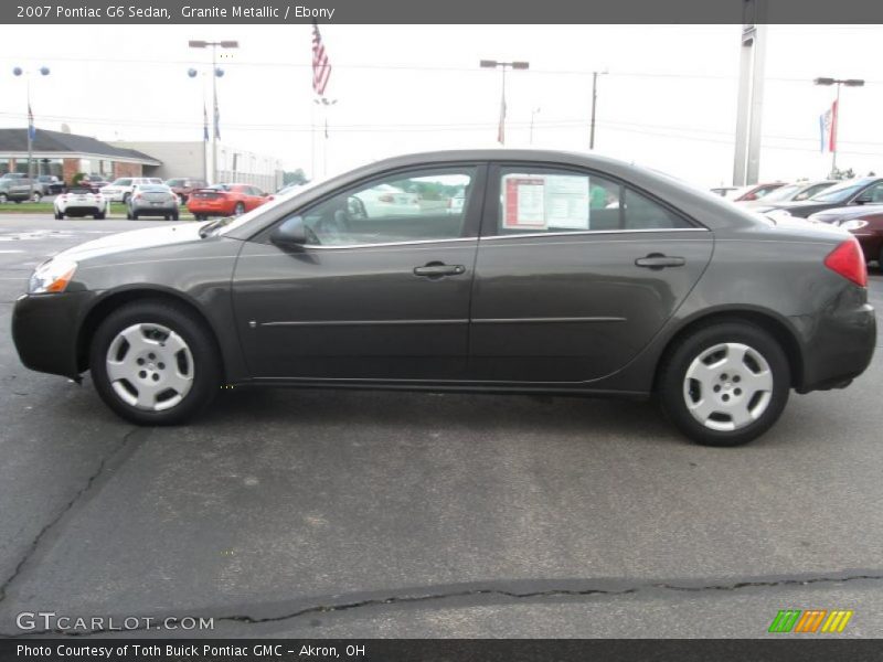 Granite Metallic / Ebony 2007 Pontiac G6 Sedan