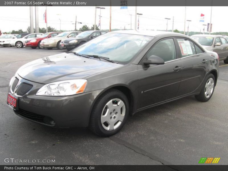 Granite Metallic / Ebony 2007 Pontiac G6 Sedan