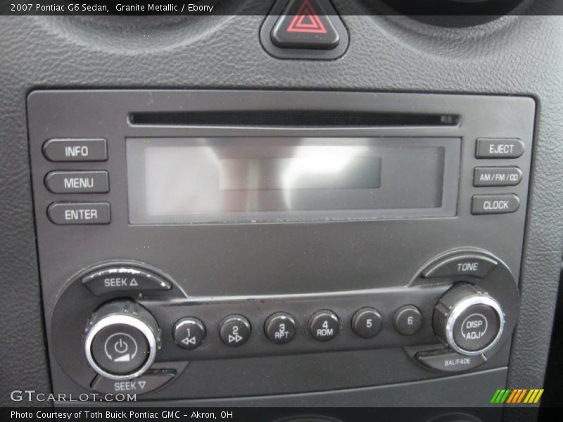 Granite Metallic / Ebony 2007 Pontiac G6 Sedan