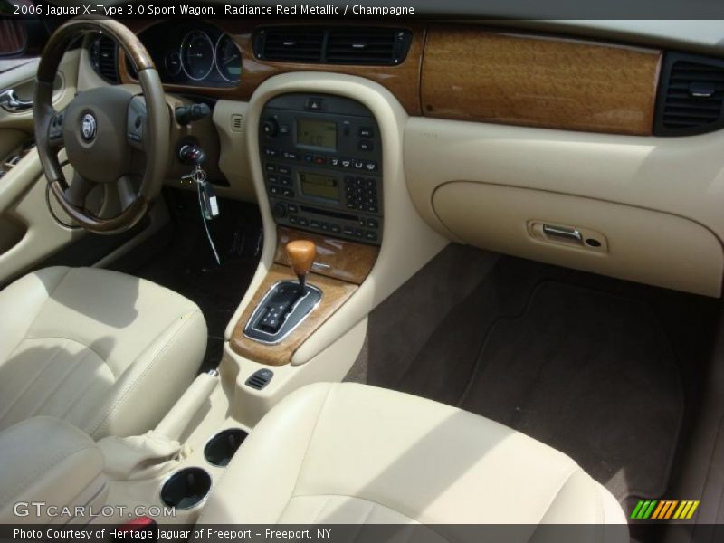 Radiance Red Metallic / Champagne 2006 Jaguar X-Type 3.0 Sport Wagon