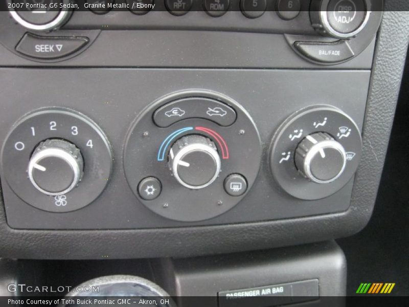 Granite Metallic / Ebony 2007 Pontiac G6 Sedan
