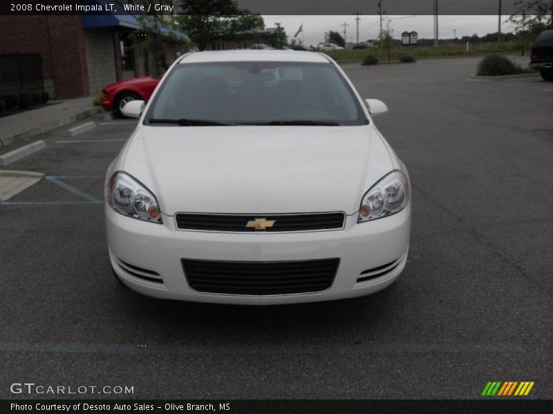White / Gray 2008 Chevrolet Impala LT