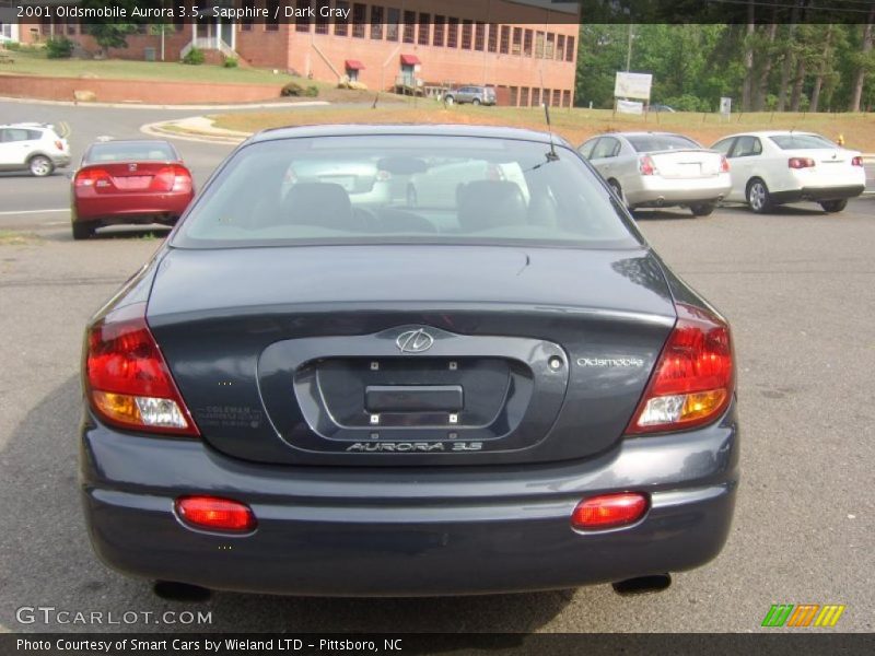 Sapphire / Dark Gray 2001 Oldsmobile Aurora 3.5