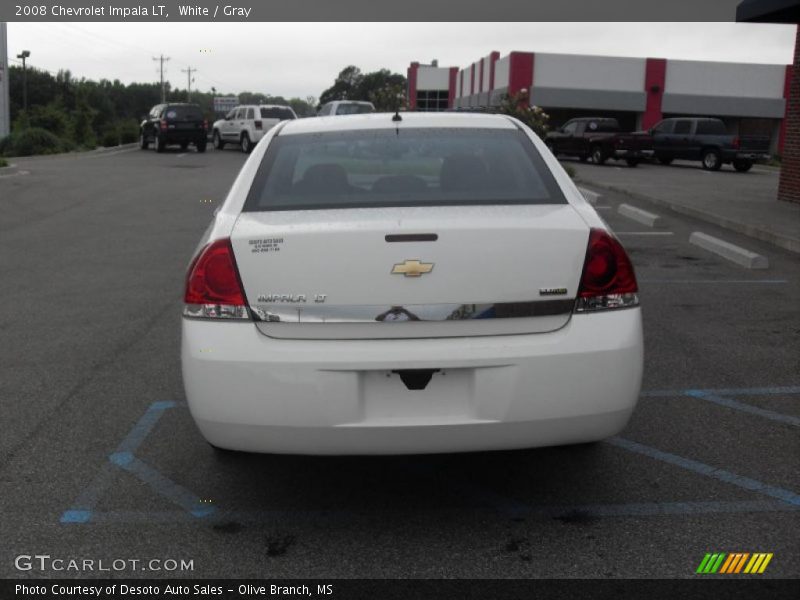 White / Gray 2008 Chevrolet Impala LT