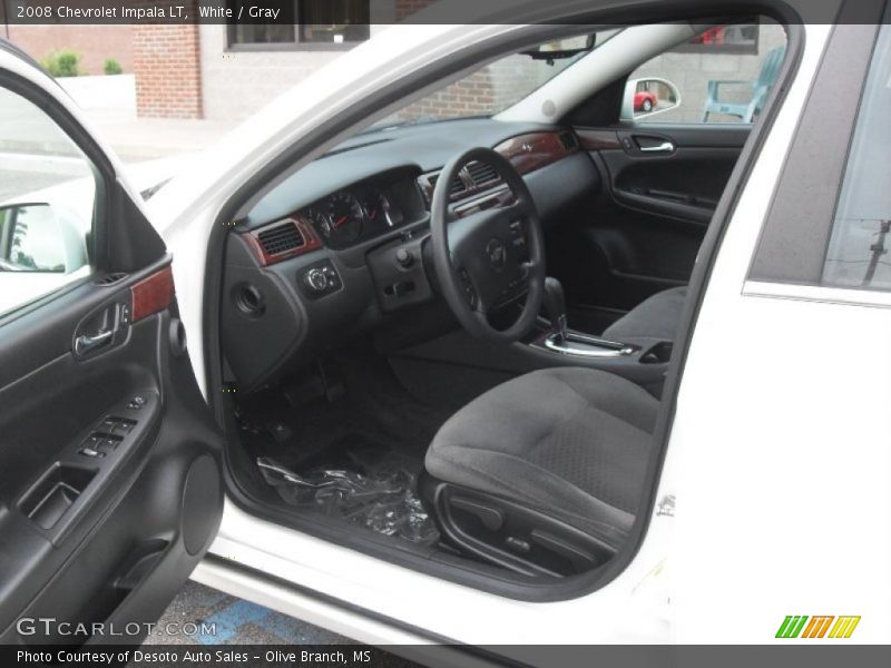 White / Gray 2008 Chevrolet Impala LT