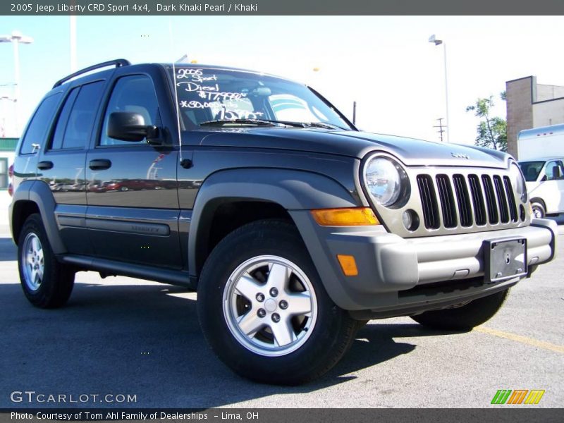 Dark Khaki Pearl / Khaki 2005 Jeep Liberty CRD Sport 4x4
