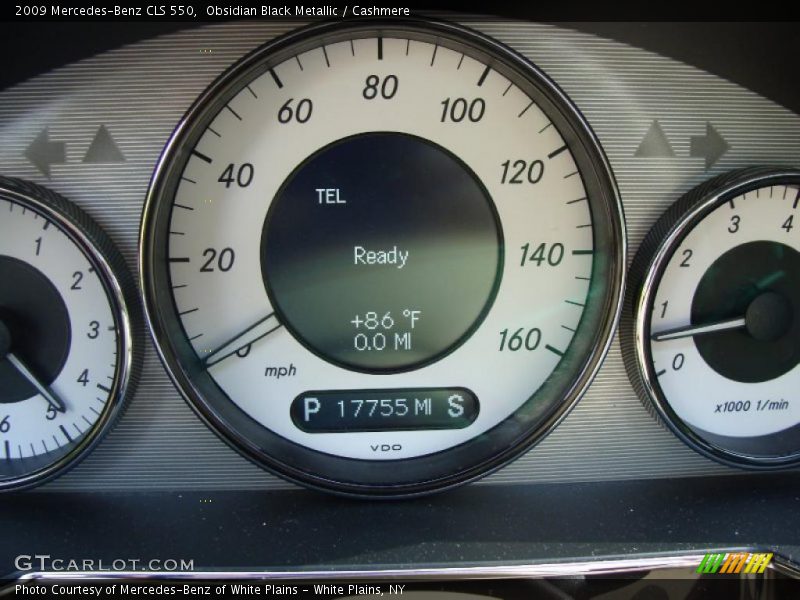 Obsidian Black Metallic / Cashmere 2009 Mercedes-Benz CLS 550