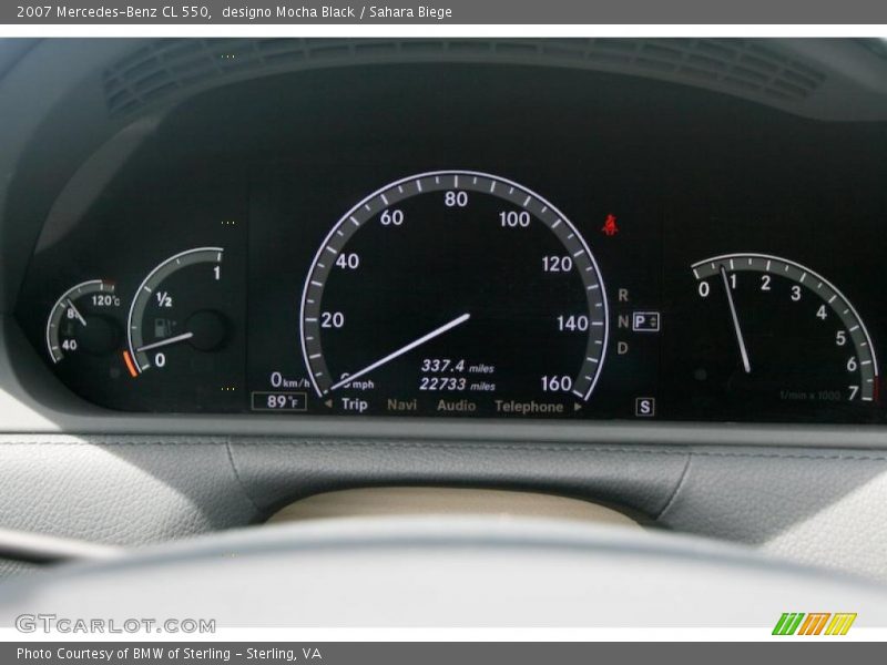 designo Mocha Black / Sahara Biege 2007 Mercedes-Benz CL 550