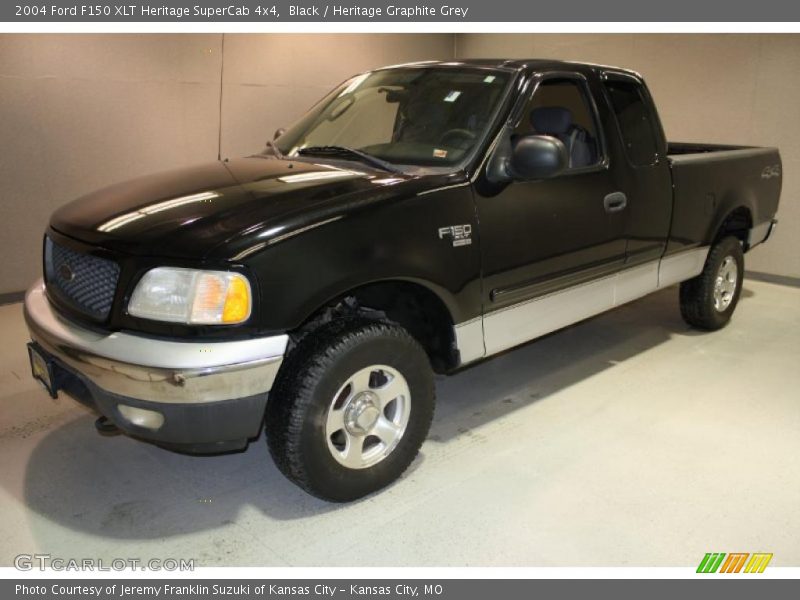 Black / Heritage Graphite Grey 2004 Ford F150 XLT Heritage SuperCab 4x4