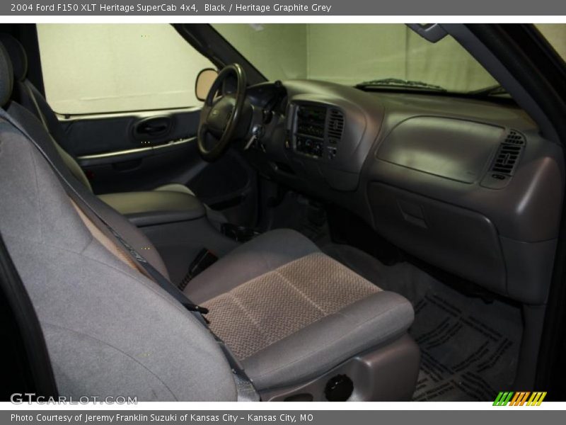 Black / Heritage Graphite Grey 2004 Ford F150 XLT Heritage SuperCab 4x4