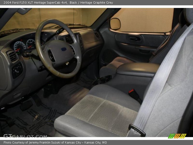 Black / Heritage Graphite Grey 2004 Ford F150 XLT Heritage SuperCab 4x4