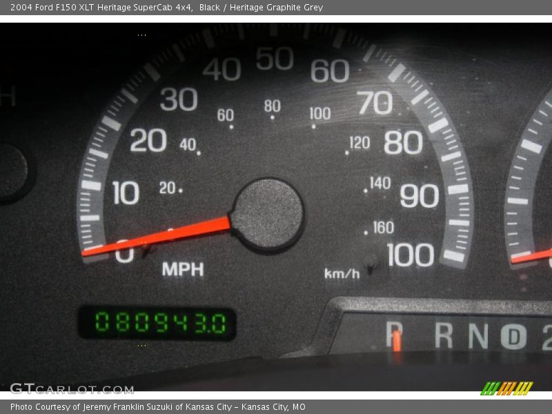 Black / Heritage Graphite Grey 2004 Ford F150 XLT Heritage SuperCab 4x4