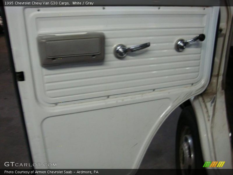 White / Gray 1995 Chevrolet Chevy Van G30 Cargo