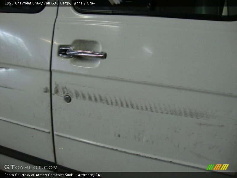 White / Gray 1995 Chevrolet Chevy Van G30 Cargo