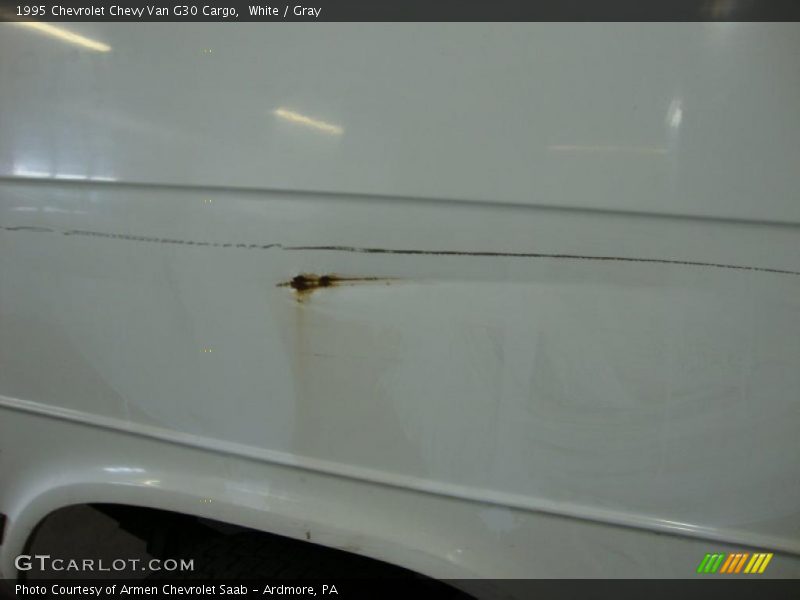 White / Gray 1995 Chevrolet Chevy Van G30 Cargo
