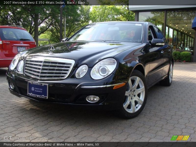 Black / Black 2007 Mercedes-Benz E 350 4Matic Sedan