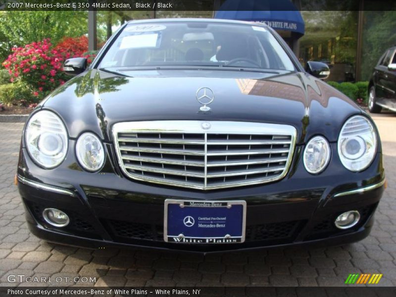 Black / Black 2007 Mercedes-Benz E 350 4Matic Sedan
