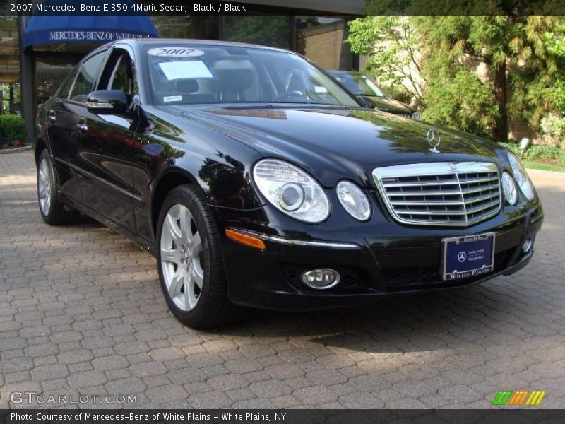 Black / Black 2007 Mercedes-Benz E 350 4Matic Sedan
