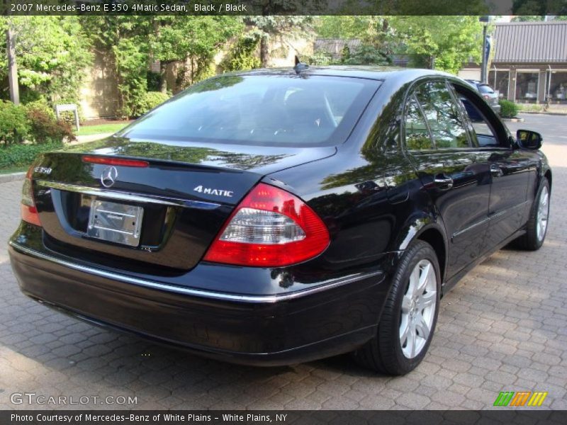 Black / Black 2007 Mercedes-Benz E 350 4Matic Sedan