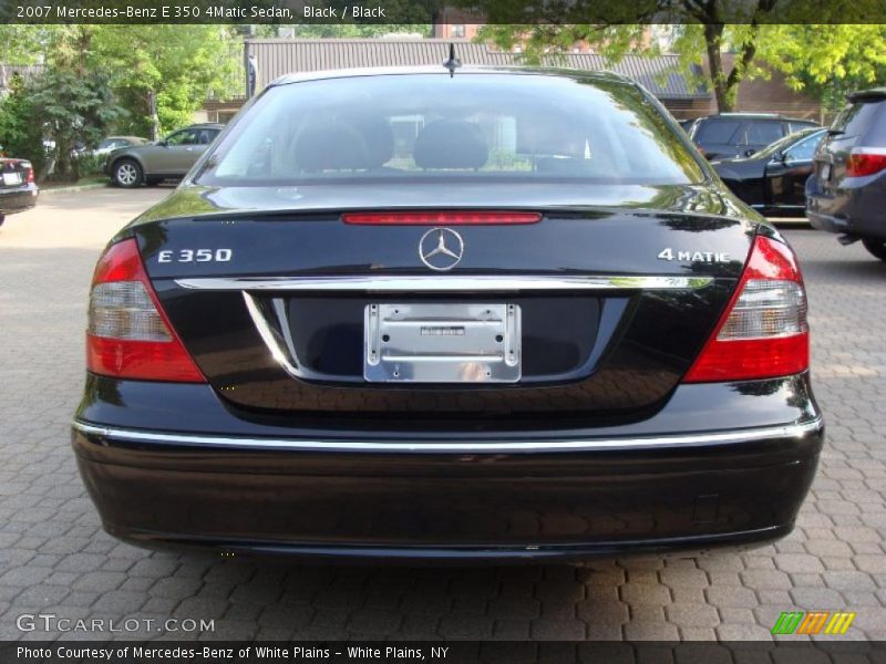 Black / Black 2007 Mercedes-Benz E 350 4Matic Sedan