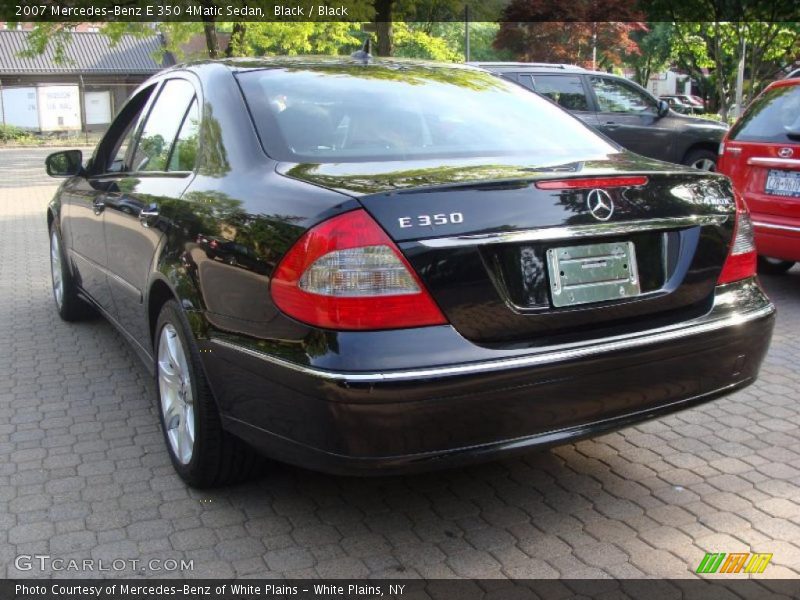 Black / Black 2007 Mercedes-Benz E 350 4Matic Sedan