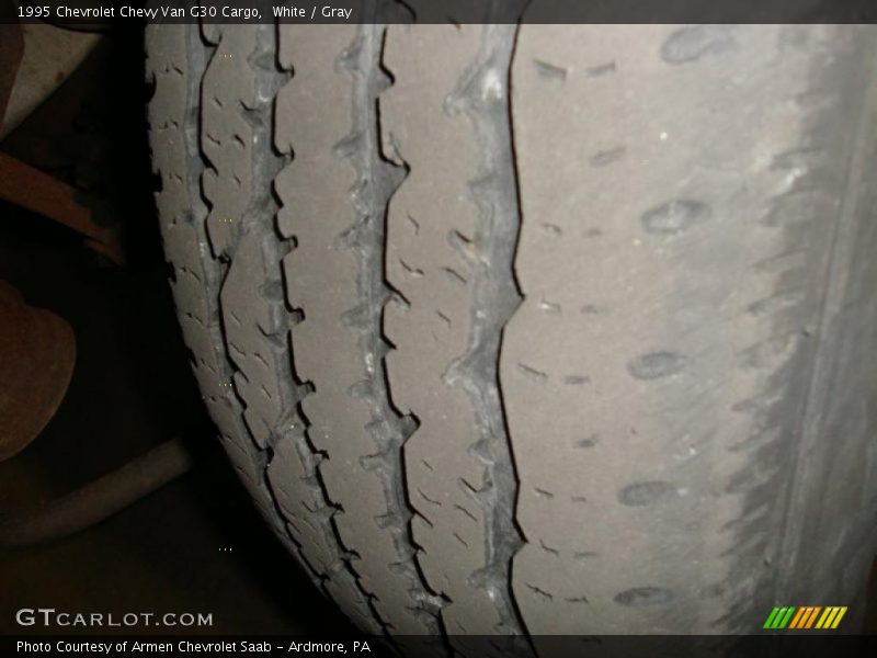 White / Gray 1995 Chevrolet Chevy Van G30 Cargo
