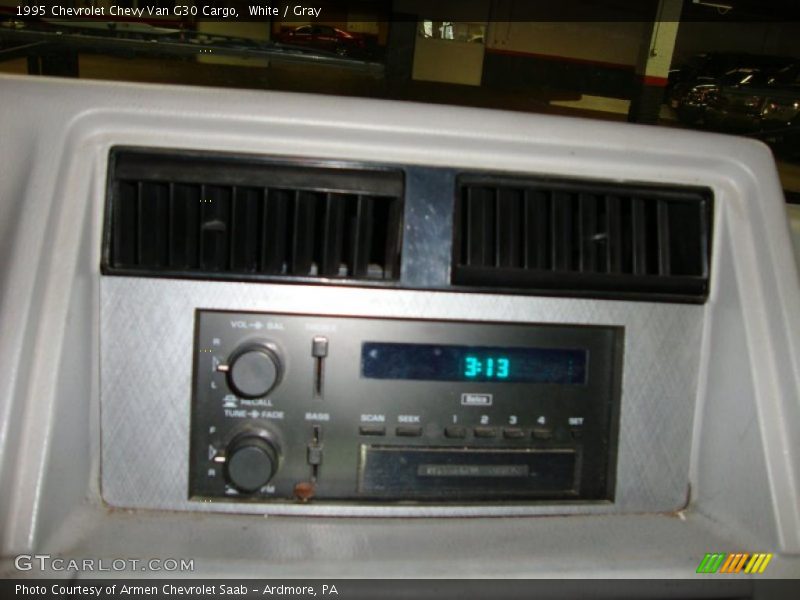 White / Gray 1995 Chevrolet Chevy Van G30 Cargo